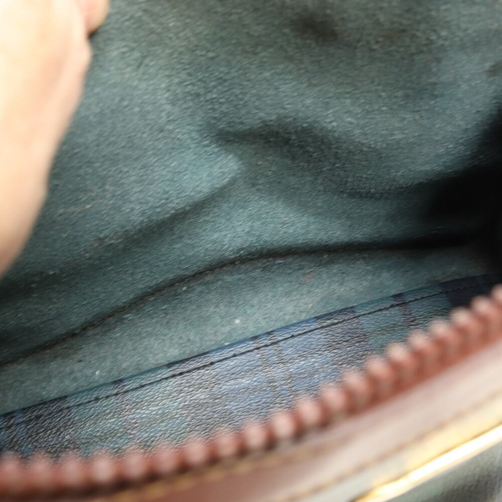 Vintage Polo Ralph Lauren Plaid Boston Bag Satchel Leather Trim Top Handles - Picture 13 of 16